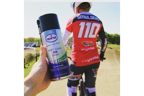 BMX world champion Laura Smulders uses Eurol Specialty products.
