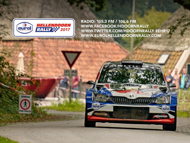 Eurol Hellendoorn Rally 2017 in een nieuwe stijl auto.