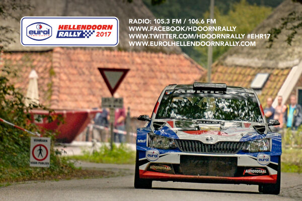 Eurol Hellendoorn Rally 2017 in een nieuwe stijl auto.