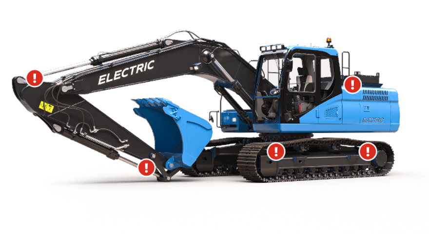 Kritische smeerpunten Heavy Duty Electric