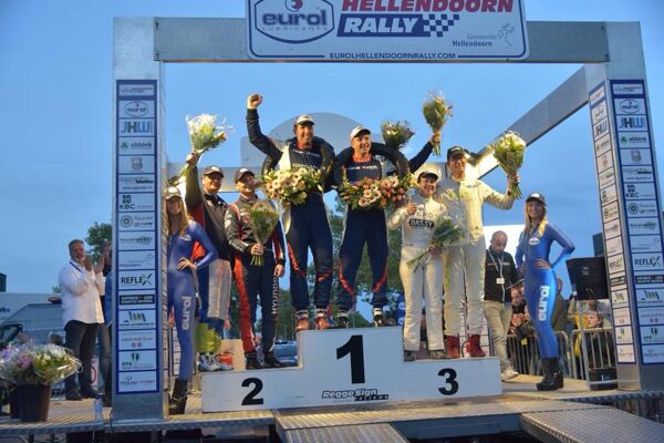 Hermen Kobus, de winnaar van de Eurol Hellendoorn Rally 2018.