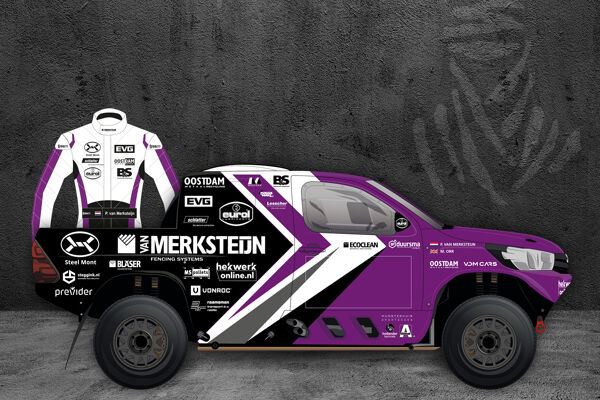 The Merksteijn Dakar Rally team drives the Eurol Lubricants Toyota Hilux from Overdrive Racing.