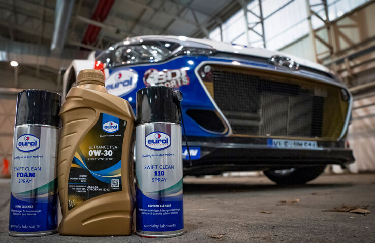 Eurol Smeermiddelen voor de Hyundai i20 R5 van Bob de Jong.