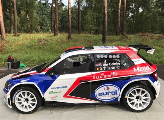 Bernhard ten Brinke met de Skoda Fabia R5.