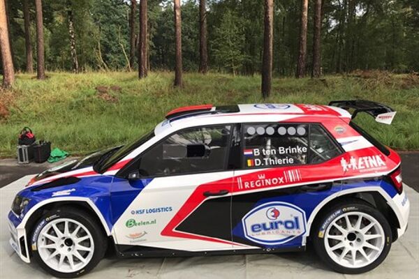 Bernhard ten Brinke met de Skoda Fabia R5.