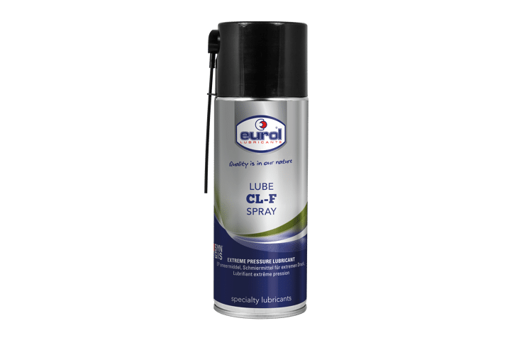 Eurol Specialty CL-F Smeerspray met anti-slijtage eigenschappen.