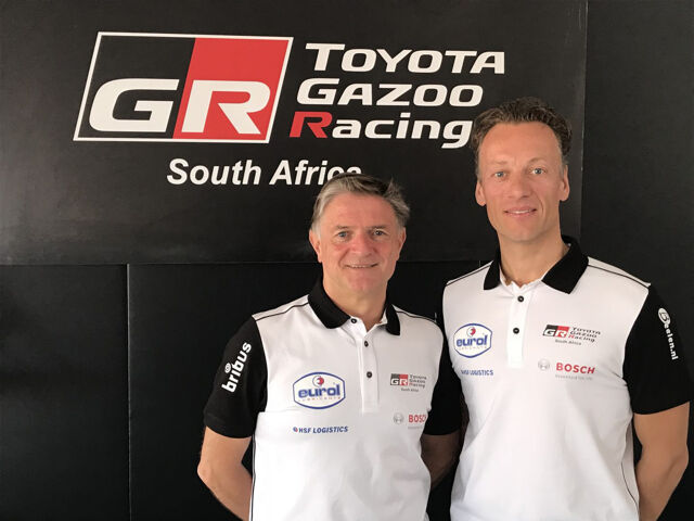 Bernhard ten Brinke, piloto de fábrica da Toyota durante o Rali Dakar 2018.
