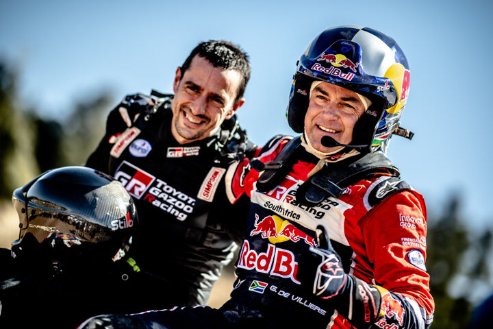 Giniel de Villiers y Alex Haro fueron los ganadores del Rallye du Maroc 2019, con el equipo de Toyota GAZOO Racing.