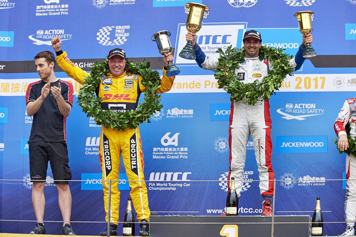 Podiumplaats_Tom-Coronel-FIA-WTCC_Opening-Race-Macau-2017