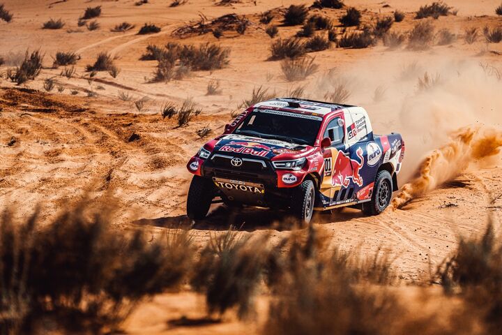 Nasser Mathieu van Toyota GAZOO Racing, Etappe 6 van de Dakar Rally 2021, aangedreven door Eurol.