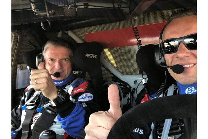 Bernhard ten Brinke and Michel Perin, winners of Stage 11 of the Dakar Rally 2018 with Eurol Lubricants.