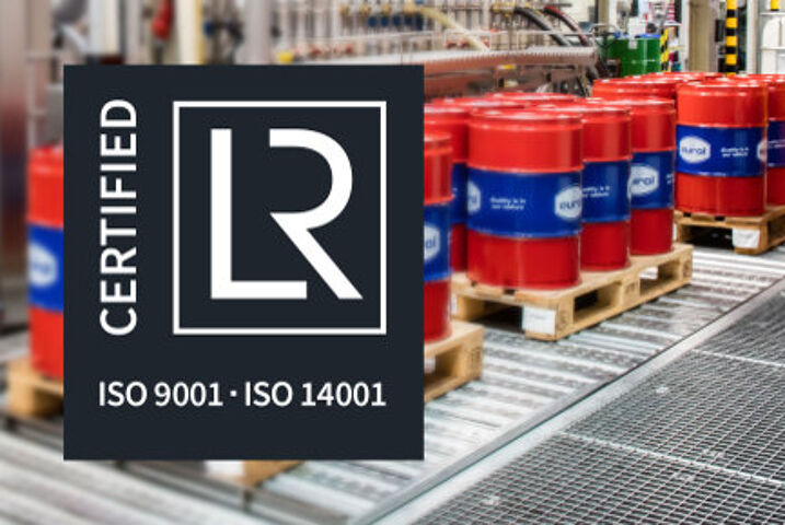Eurol erhält das ISO 14001 Umweltmanagementsystem-Zertifikat.