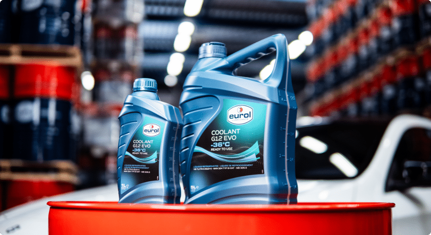 Nouveau liquide de refroidissement Eurol Coolant G12 EVO, jusqu'à -36 degrés C, pour les véhicules du groupe VAG